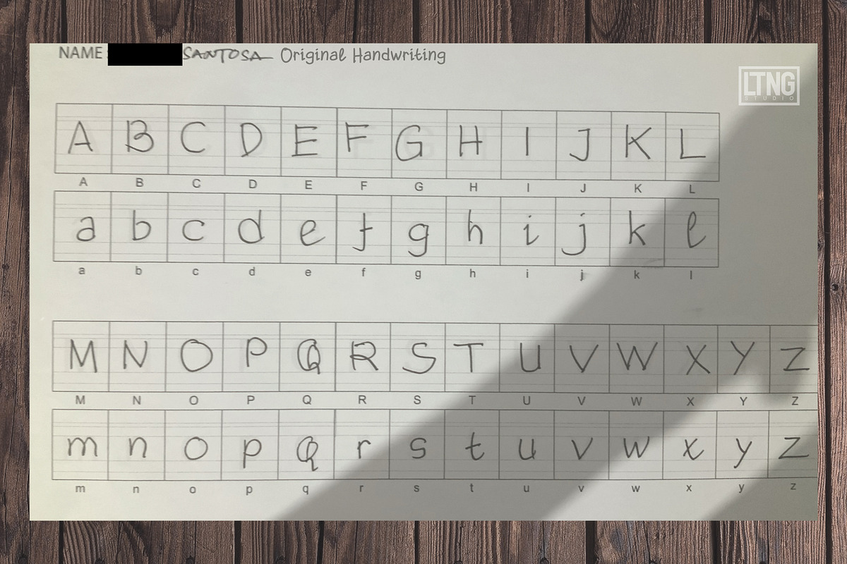 Santosa Handwriting preview 7