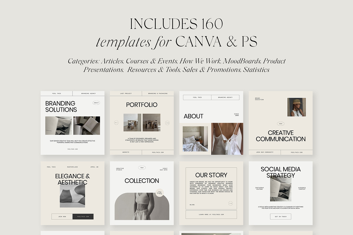 Amour Social Media Pack Canva PS, a Social Media Template by Feel This (Photo 21 of 22)
