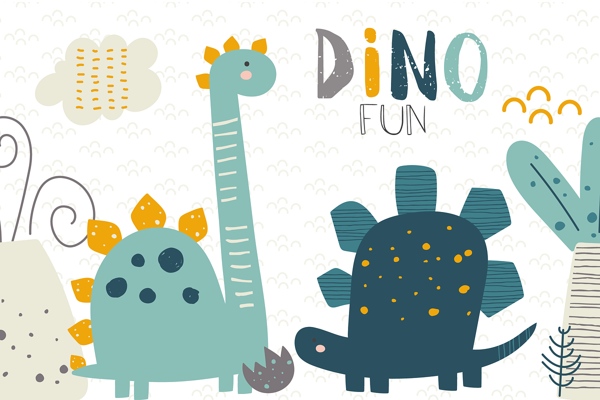 Dino Fun, an Animal Illustration by Poppymoondesign (Photo 1 of 4)