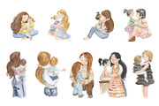 Happy mother's day, an Illustration by Love Watercolor Store (Thumbnail 2 of 9)