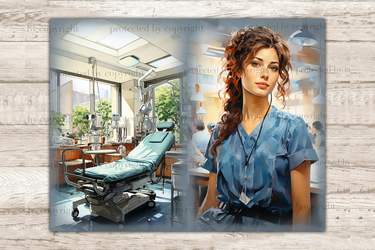 Medical Junk Journal Pages | Nurse, a Work Illustration by GlamArtZhanna (Photo 6 of 9)