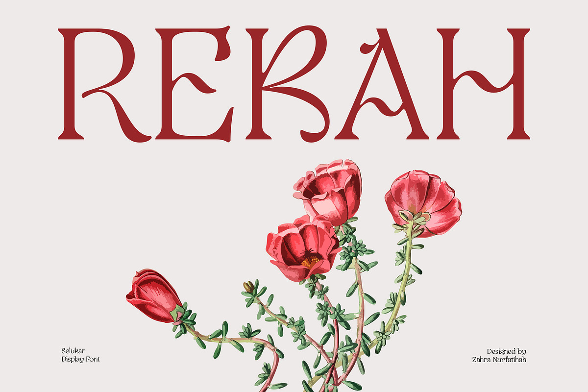 Selukar - Vintage Display Serif Font, a Serif Font by Artflorara (Photo 9 of 15)