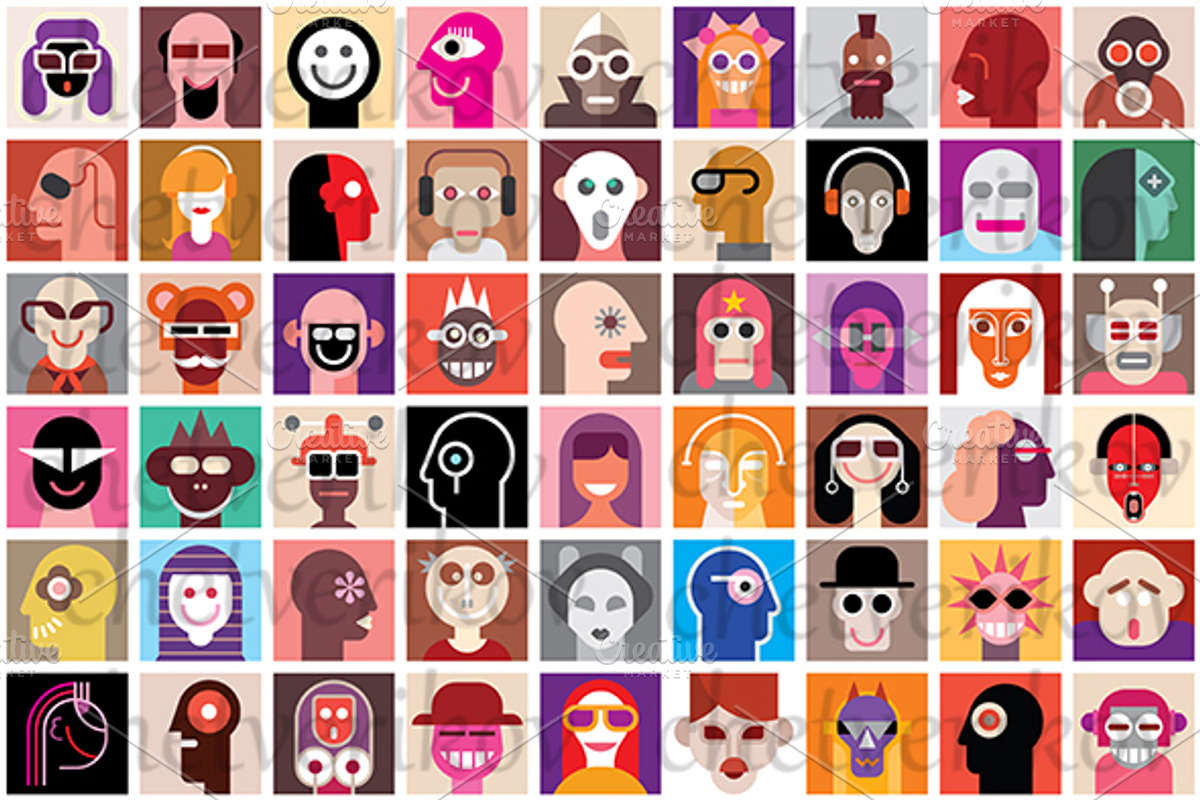People portraits bundle, a Person Illustration by danjazzia (Photo 2 of 2)