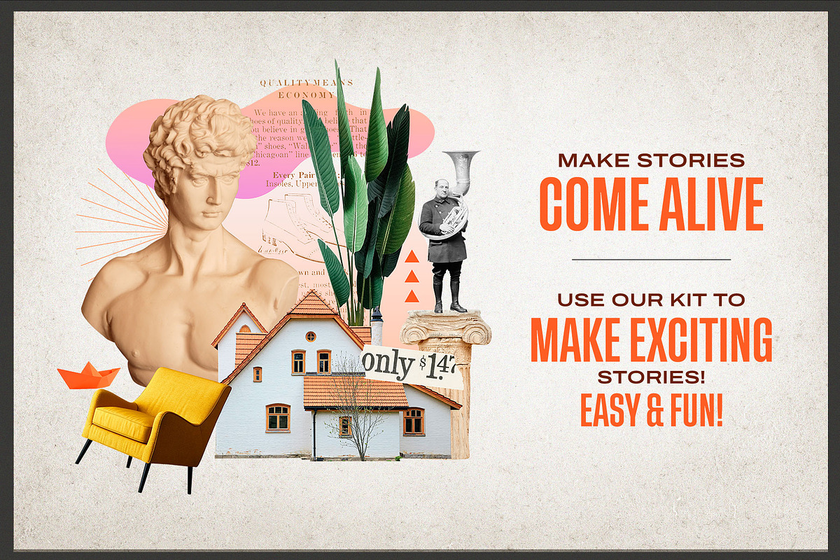 Storytelling and Collage Kit, an Object Illustration by SNIPESCIENTIST (Photo 4 of 44)