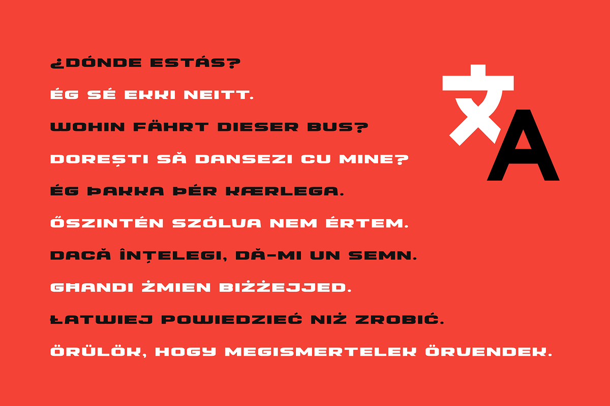 Firearm Cyrillic Heavy Typeface, a Sans Serif Font by alpercakici (Photo 5 of 13)