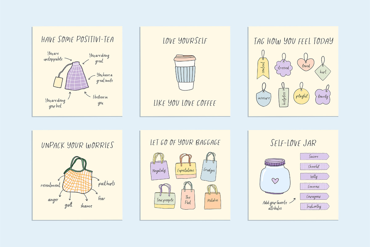 Self Love Social Pack - Canva, a Social Media Template by Willoe Studio (Photo 10 of 12)