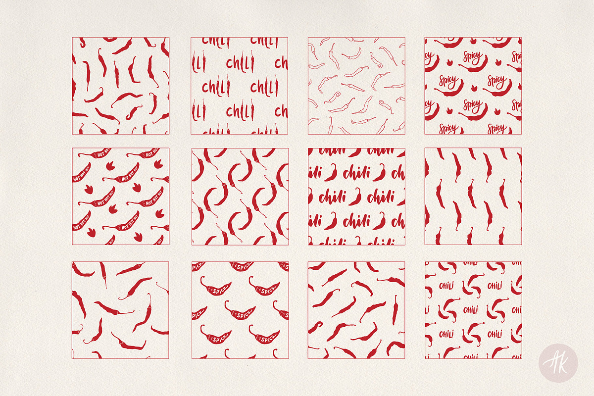 Chili Peppers Set, an Illustration by Alena Koval (Photo 15 of 18)