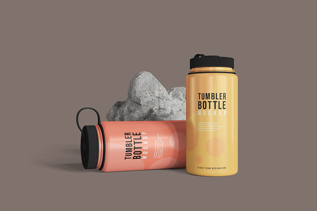 Tumbler Bottle Mockup, a Product Mockup by MrLetters (Photo 3 of 5)