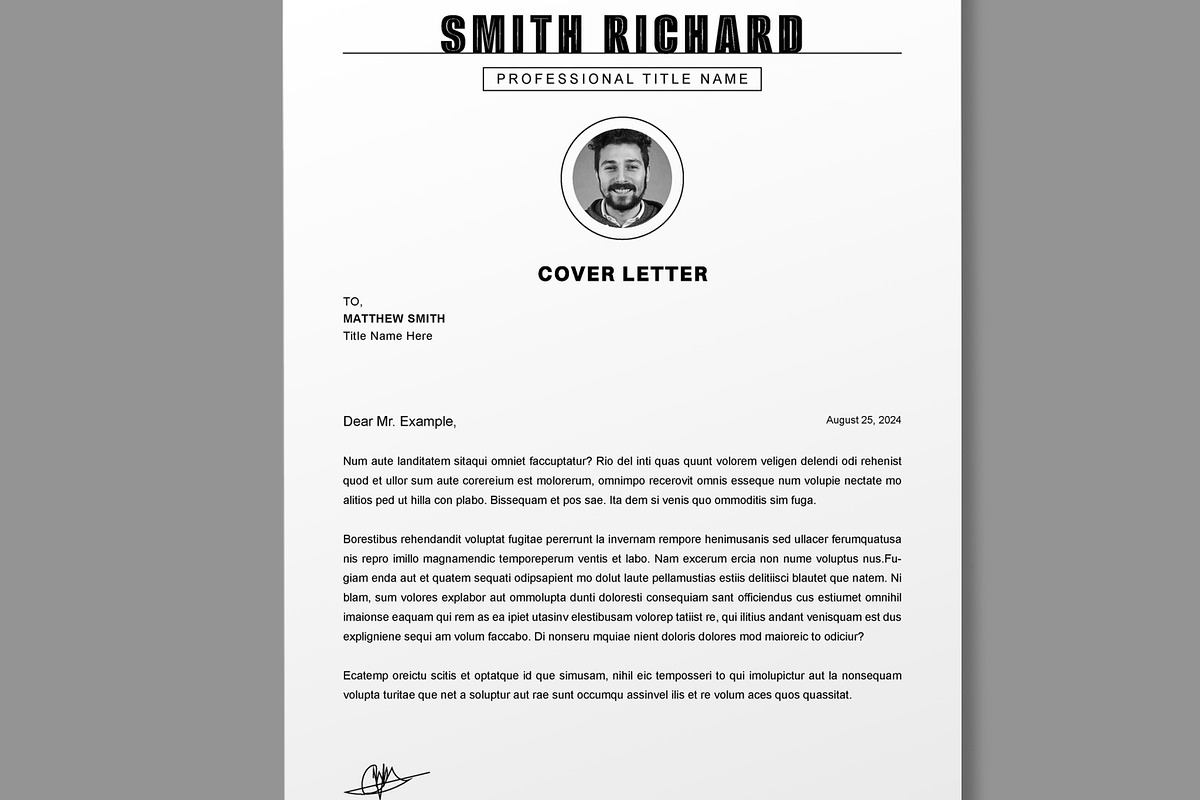 Resume Template, a Resume Template by MightyDesign (Photo 2 of 7)