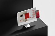 iMac and iPhone Mockup, a Mac Mockup by Momogi (Thumbnail 5 of 8)