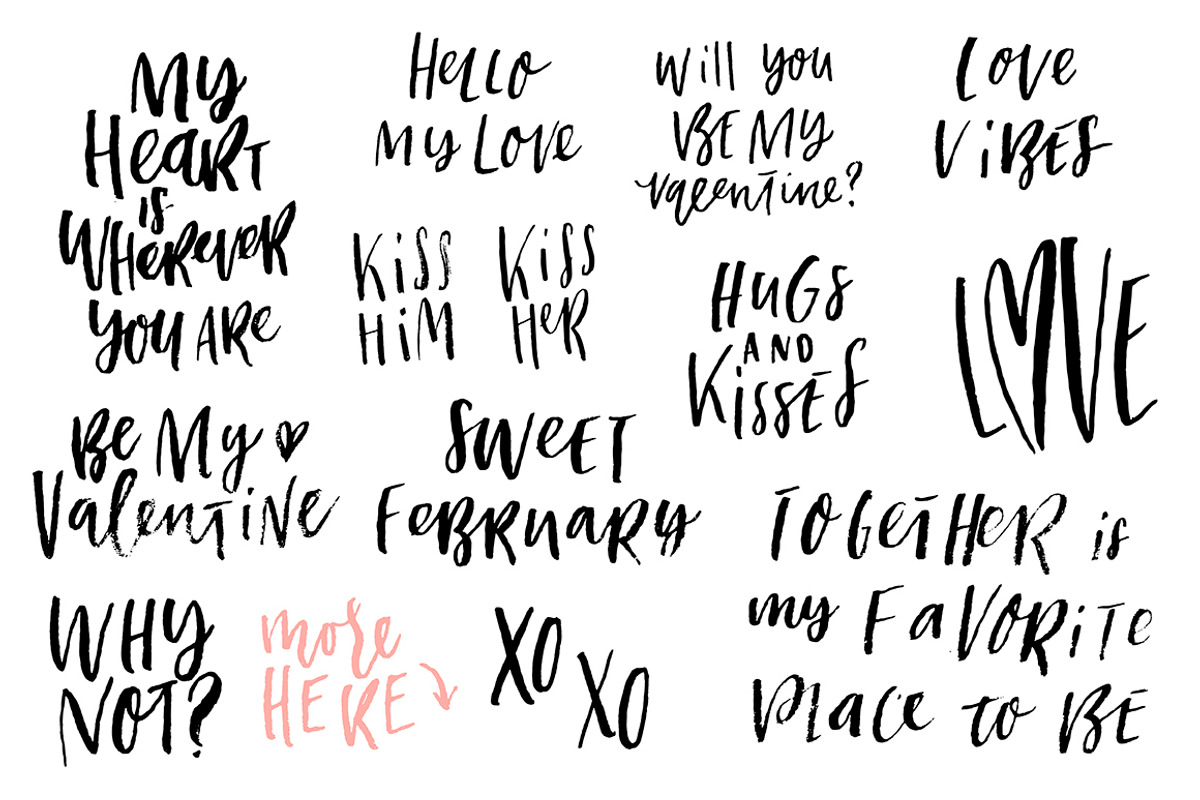 VALENTINE'S LOVE quotes overlays set, an Object Graphic by Artnis (Photo 2 of 7)