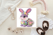 Faux Yarn Easter Bunny PNG, an Illustration by CraftArtStudio (Thumbnail 4 of 4)