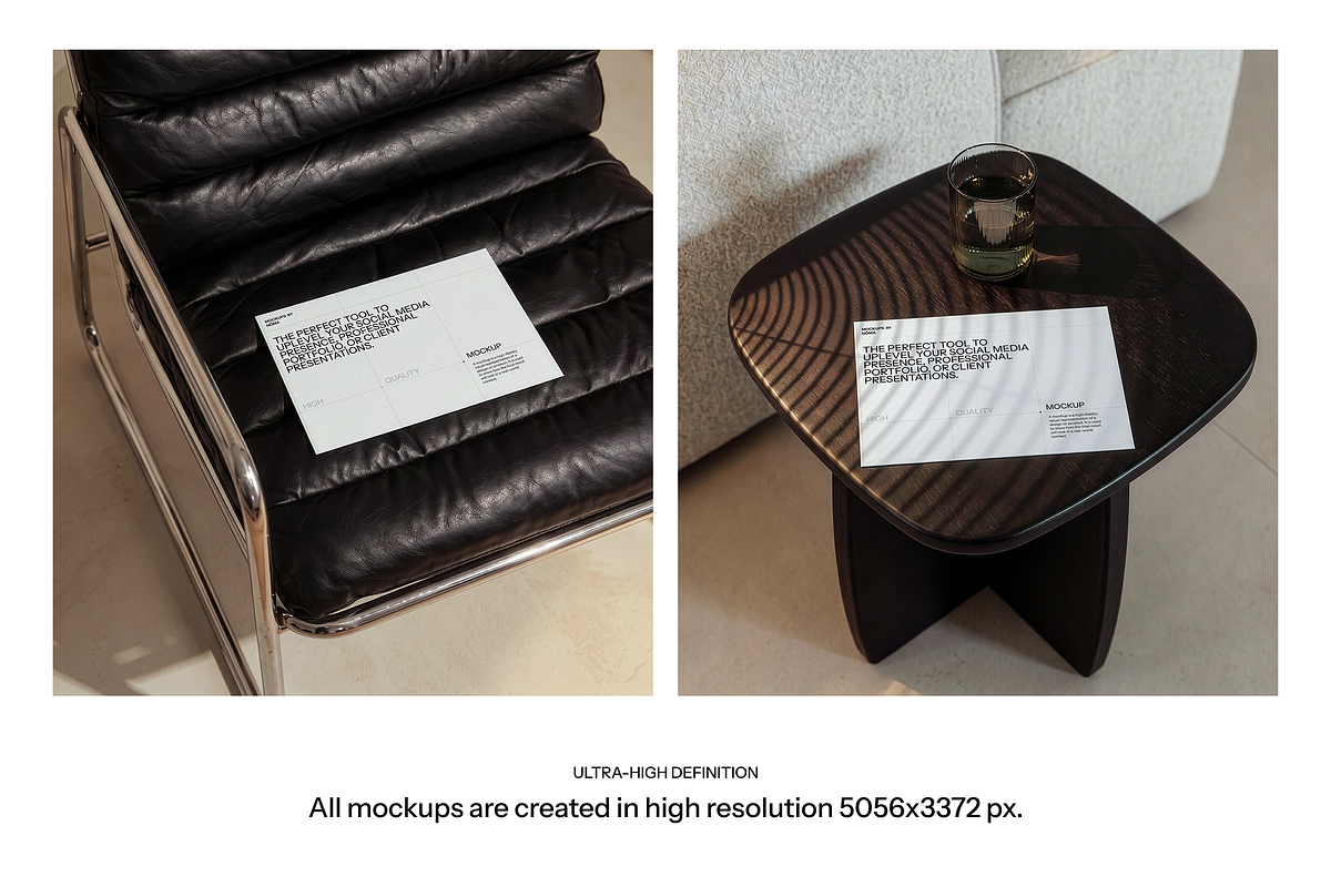 Premium 5x7 Card Mockup Set, an Advertising Mockup by The Noma Studio (Photo 5 of 7)