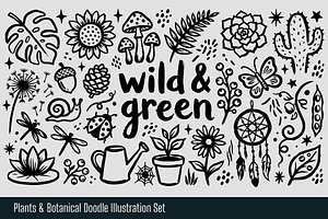 Plants & Botanical Hand-drawn Doodle