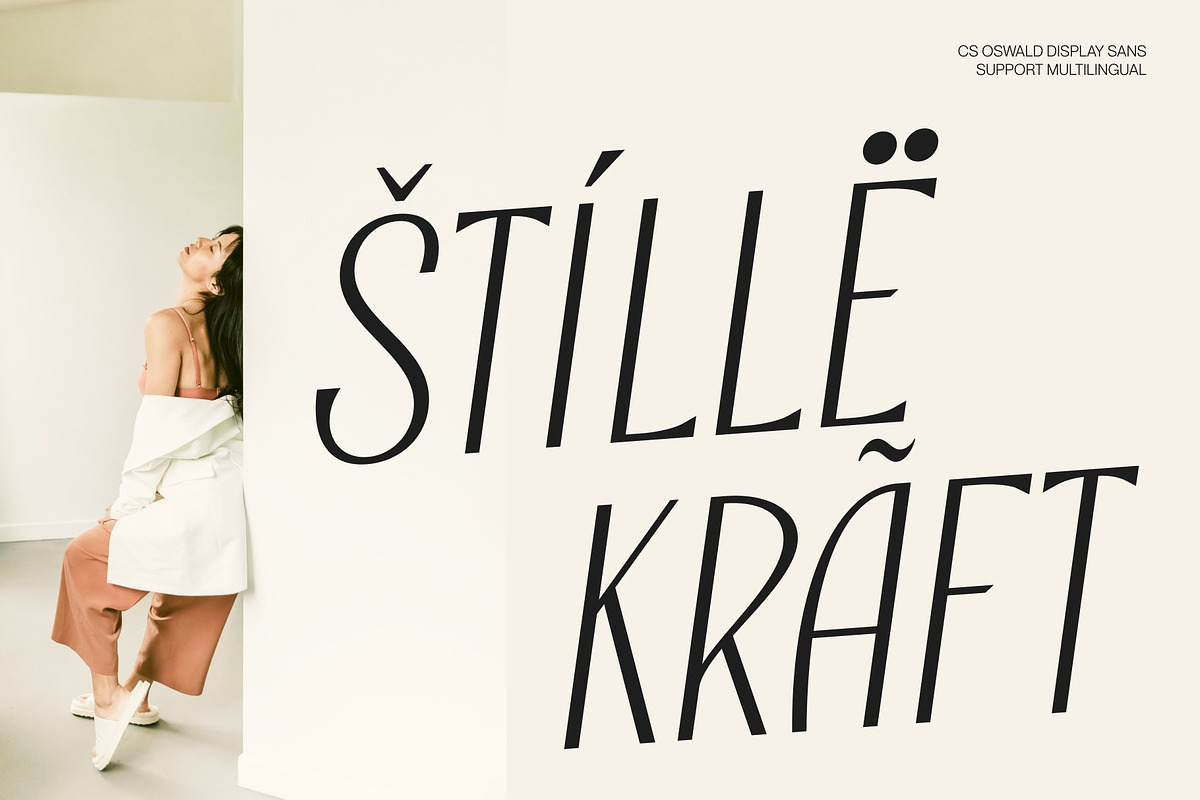 CS Oswald – Modern Sans Serif, a Sans Serif Font by Craft Supply Co. (Photo 7 of 8)
