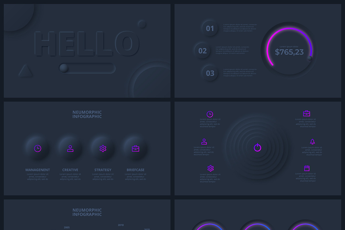 Neumorphic PowePoint Presentation, a Presentation Template by Abert (Photo 16 of 22)