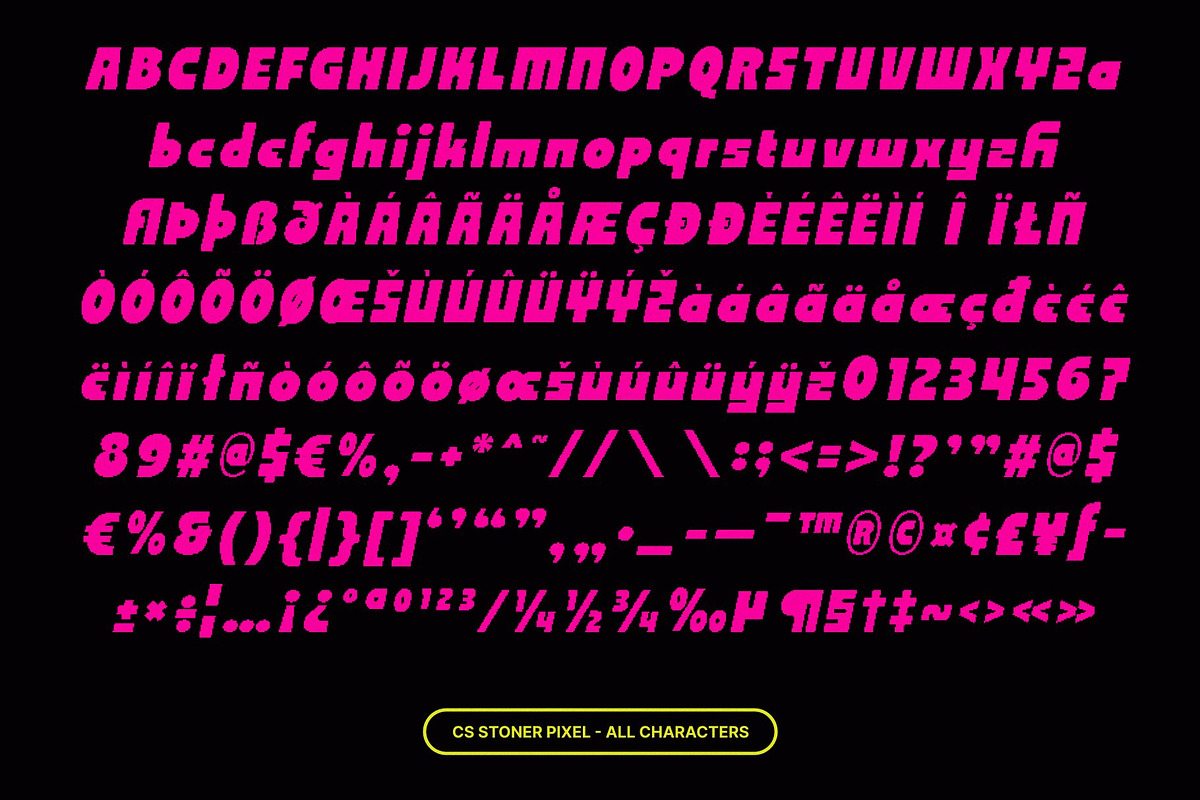 CS Stoner Pixel, a Sans Serif Font by Craft Supply Co. (Photo 8 of 8)