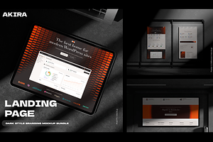 AKIRA, a Landing Page Template by Sufian Masood