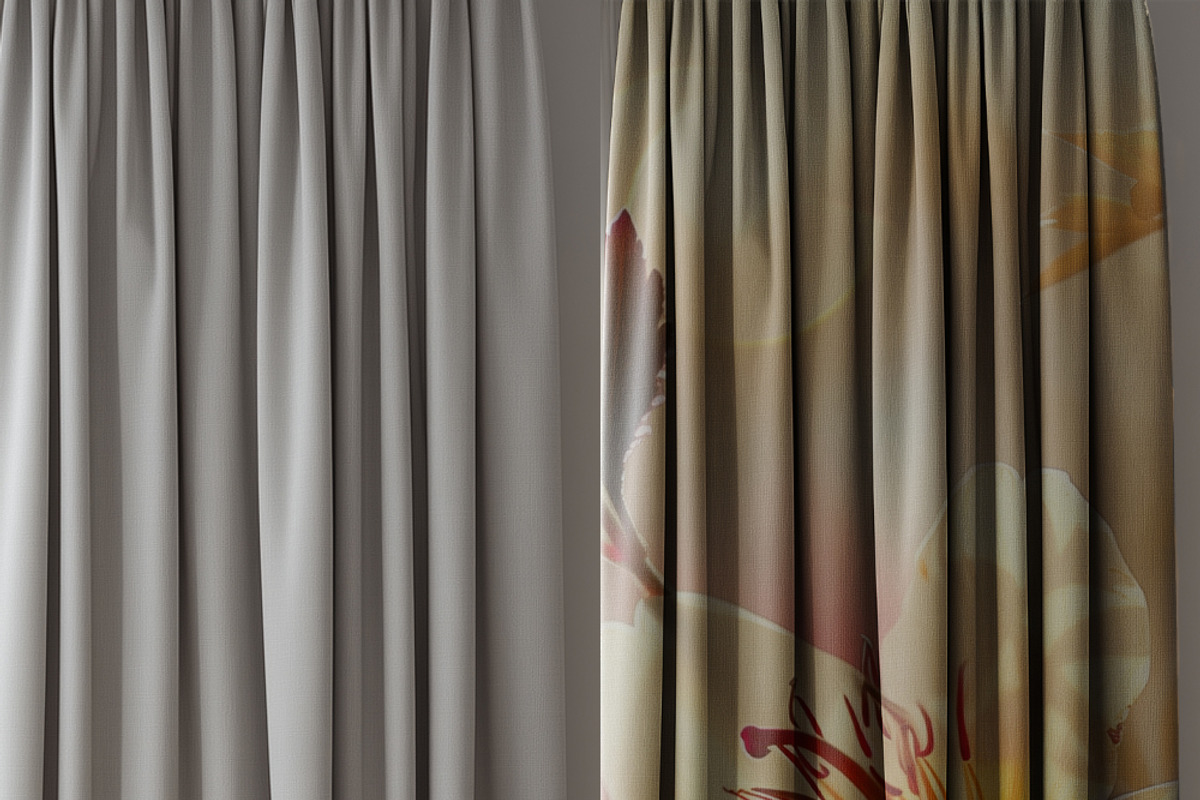 Curtain Mockup Set – 5 PSD Scenes, a Household Mockup by Vika_Softlife (Photo 7 of 9)