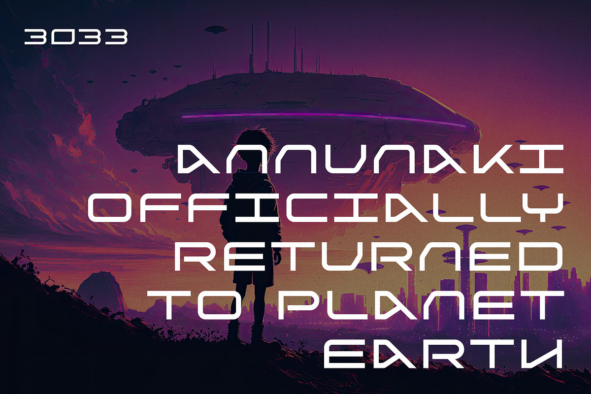 Stardock - Futuristic Typeface, a Sans Serif Font by HipFonts (Photo 3 of 8)