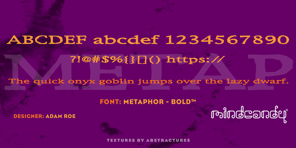 Metaphor™, a Serif Font by MINDCANDY (Photo 3 of 3)