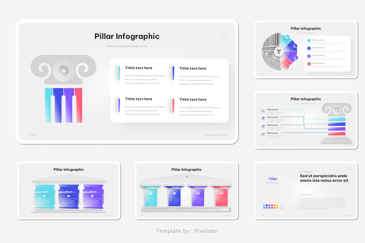Pillar Infographics Keynote, a Presentation Template by Pixslides (Photo 6 of 7)