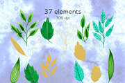 Colorful watercolor flowers clipart, a Decorative Illustration by AnastasiaWatercolor (Thumbnail 4 of 7)