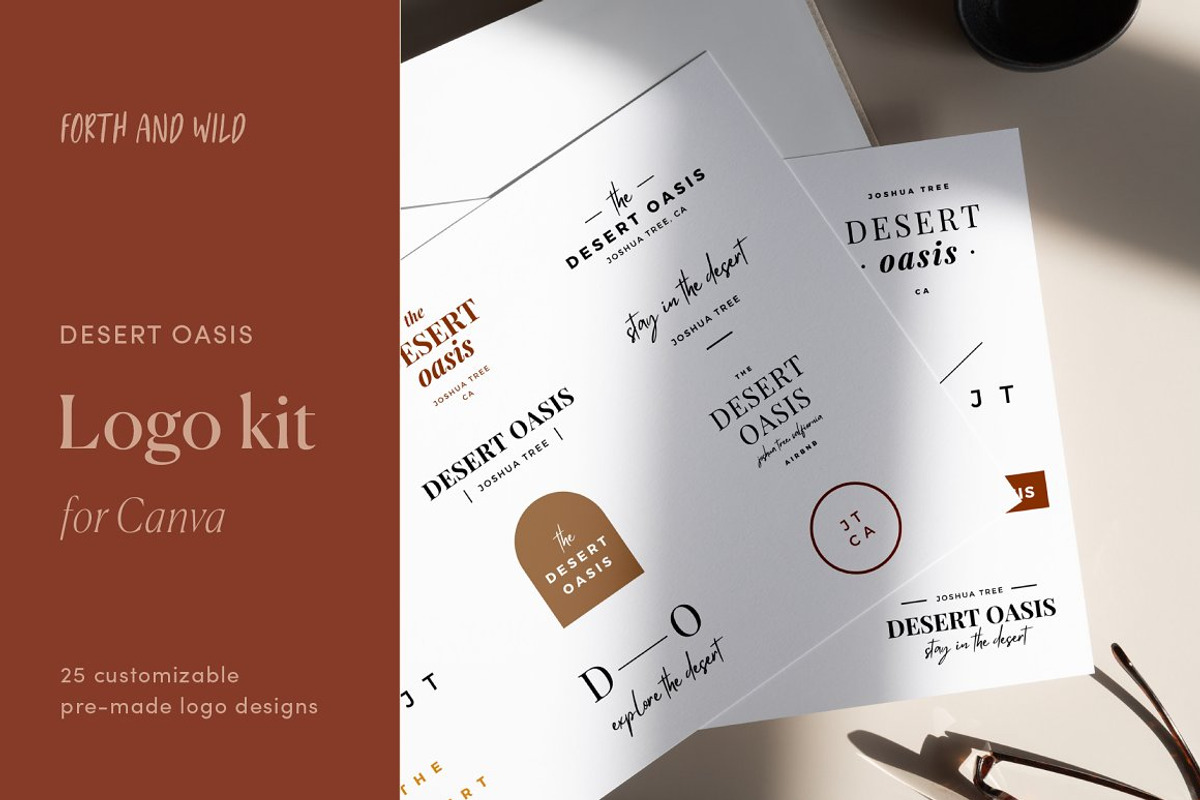 Ultimate CANVA Modern Logo Kit, a Branding & Logo Template by Forth and Wild (Photo 20 of 23)