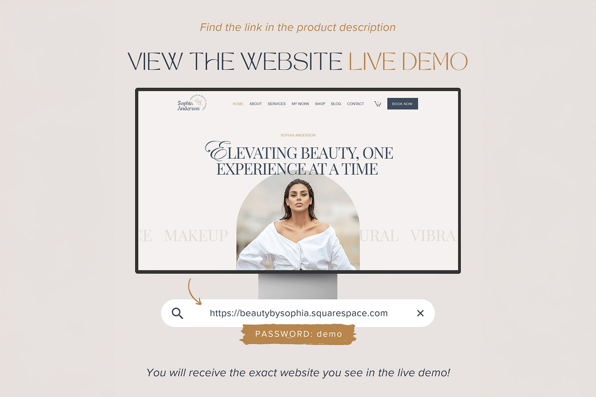 Medspa Squarespace Template preview 2