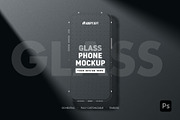 Glass Phone Mockup Set for Photoshop, a Device Mockup by AdeptDept (Thumbnail 1 of 9)