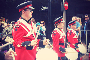 Men playing Drum