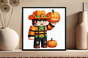 Minecraft Boy Dabbing Halloween PNG1, an Illustration by DreamCafeArt (Thumbnail 6 of 7)