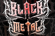 Heavytal - Heavy Metal Font, a Blackletter Font by Letterara (Thumbnail 3 of 15)