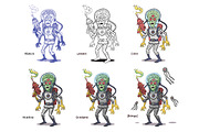 Monster Bundle, an Illustration by Cartoon Shop (Thumbnail 7 of 16)