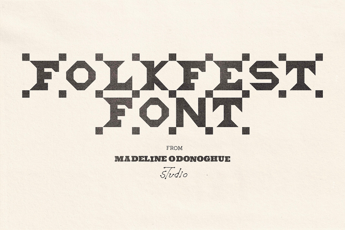 Folk Fest - Hand Crafted Font, a Sans Serif Font by Madeline ODonoghue Design (Photo 9 of 12)