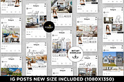 Just listed Instagram Posts Bundle, a Social Media Template by CreativeVinesStore (Thumbnail 3 of 6)