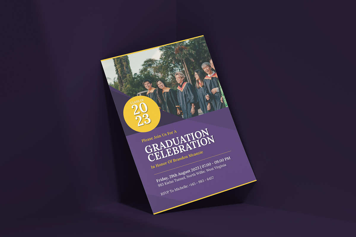 Graduationity - Invitation, a Design Template by VUNIRA (Photo 2 of 2)
