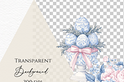 Chinoiserie easter eggs clipart., a Seasonal Illustration by Invite to Clipart (Thumbnail 5 of 6)