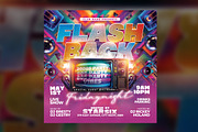 Retro 90s Party Flyer Template, a Flyer Template by RTXdesinger99 (Thumbnail 2 of 3)