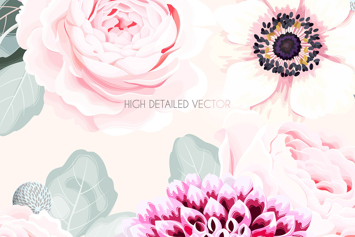 Powdery Pink Patterns, a Pattern Graphic by GreyLilac