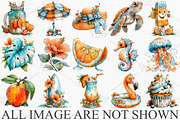 Whimsical Summer Clipart Bundle, a Seasonal Illustration by Canvas Craft (Thumbnail 3 of 7)