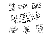 Lake Life Lettering Pack, a Seasonal Illustration by JoshuaRed Design (Thumbnail 2 of 5)