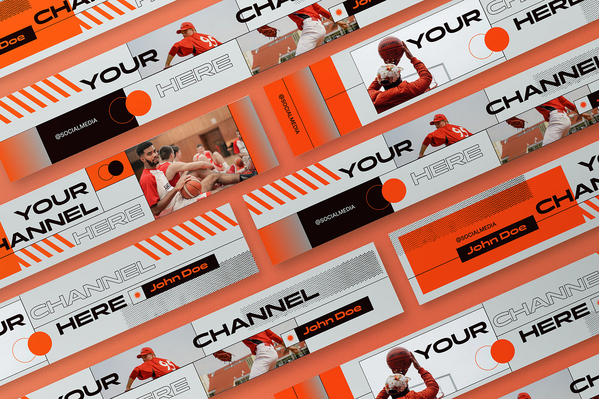 Minimalist Sport YouTube Cover, a Social Media Template by graphicook (Photo 3 of 3)