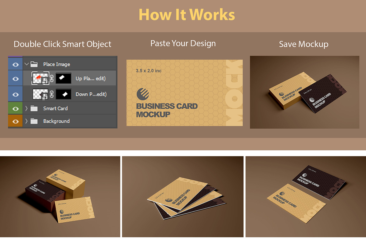 Business Card Mockups Vol-3, an Advertising Mockup by alimran24 (Photo 4 of 12)