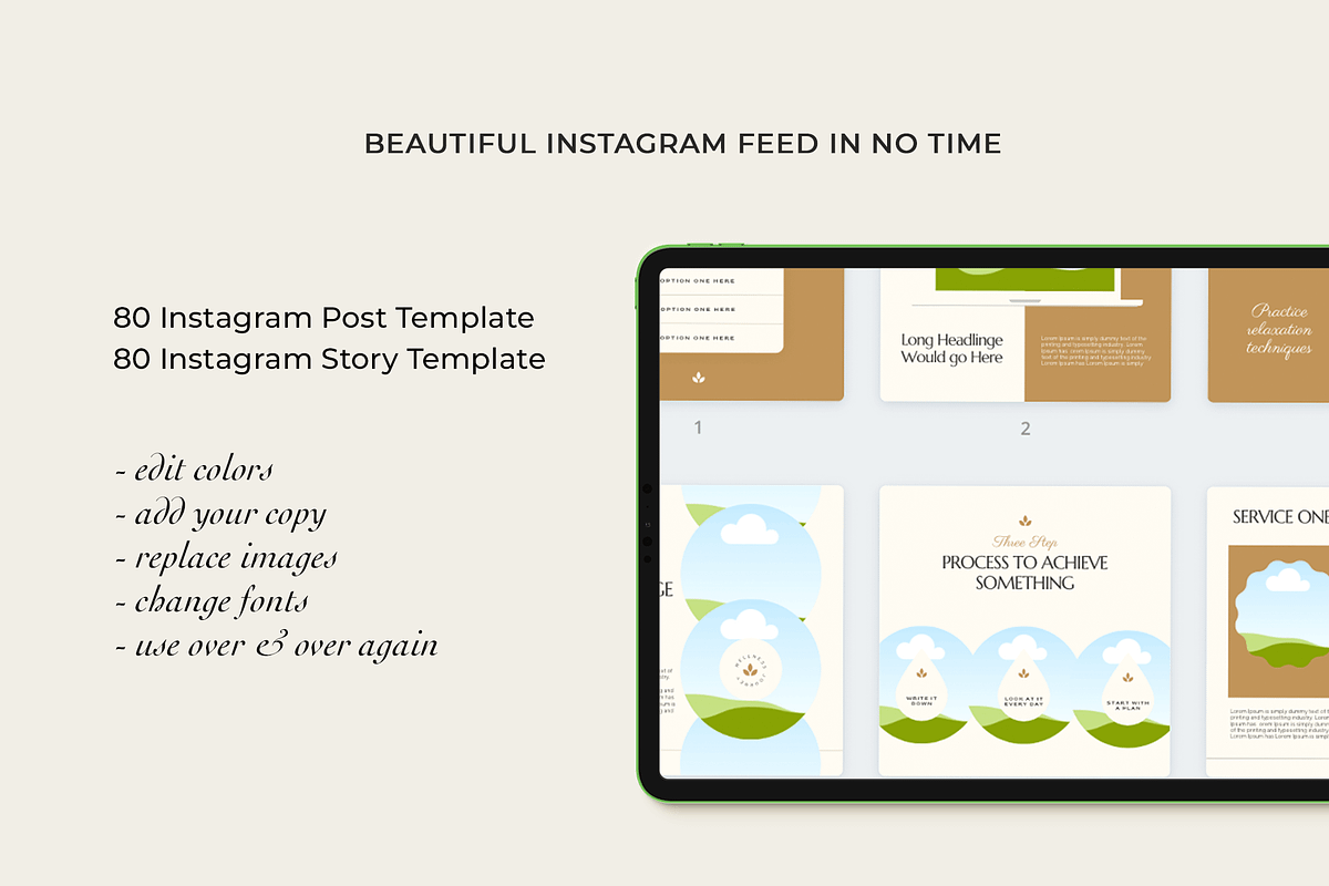 Holistic Instagram Templates, a Social Media Template by Kseniia_Design (Photo 4 of 8)