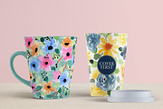 12 Floral Watercolor Backgrounds, a Decorative Illustration by wulano (Thumbnail 5 of 7)
