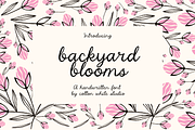 Backyard Blooms, a Script Font by Sofia Skoog (Thumbnail 1 of 10)