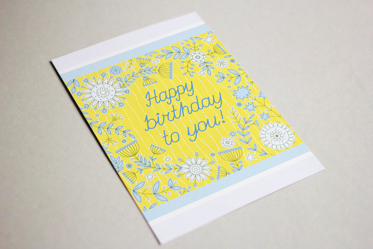Birthday cards collection, a Card Template by Anastasia Koba (Photo 8 of 11)