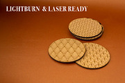 Deco Coasters VectorFile 4 LaserCut., an Object Graphic by MaramadeLaser (Thumbnail 5 of 5)
