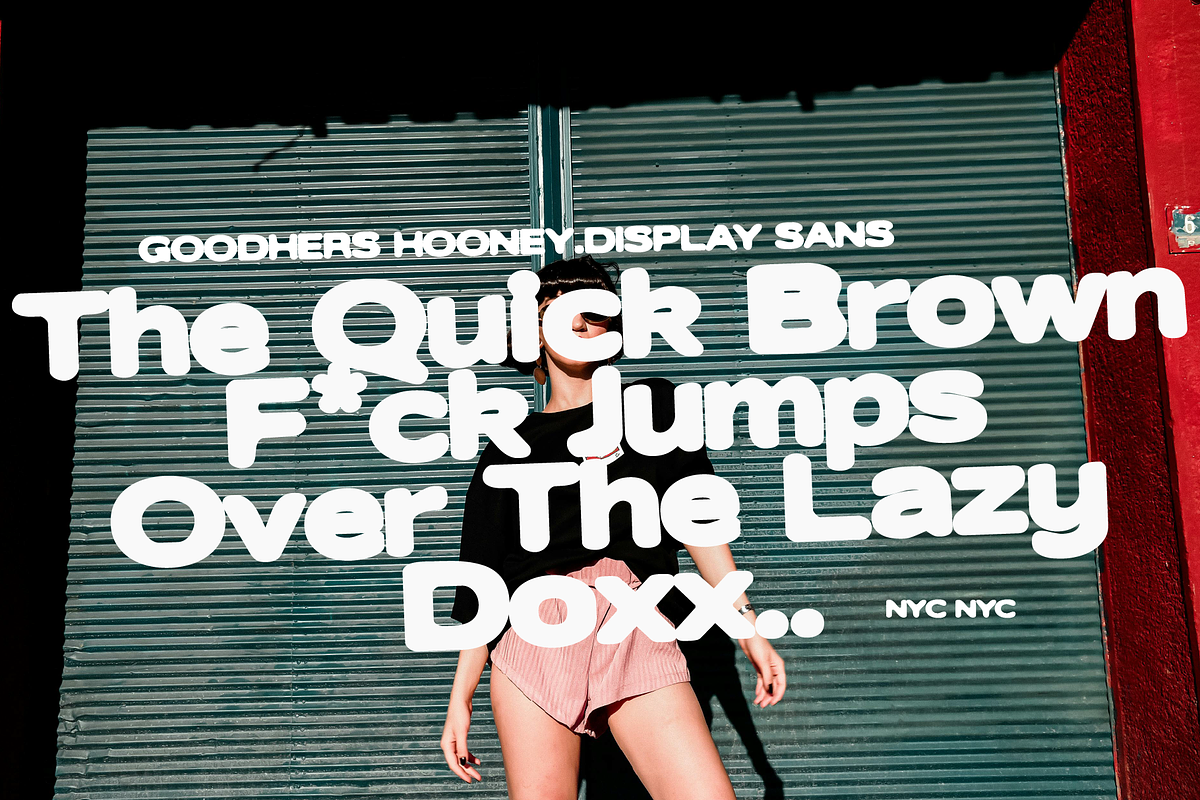 Goodhers Hooney | Display Sans, a Sans Serif Font by Jolicia Type (Photo 9 of 13)
